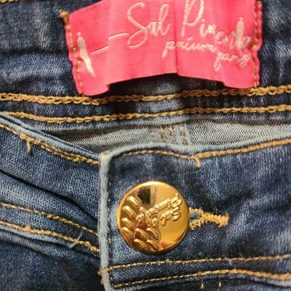 Sal E Pimenta Distressed Jeans Brazilian see measurements - Picture 3 of 11